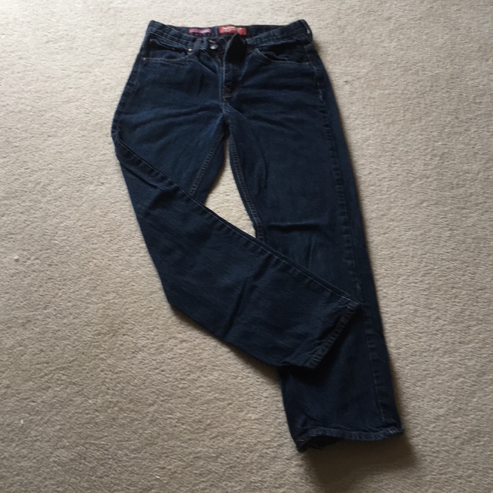 Boys Dark Stonewashed Jeans, 18